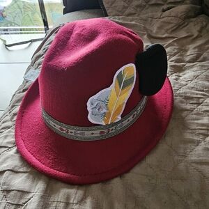 Disney Matterhorn Red Hat with Black Trim